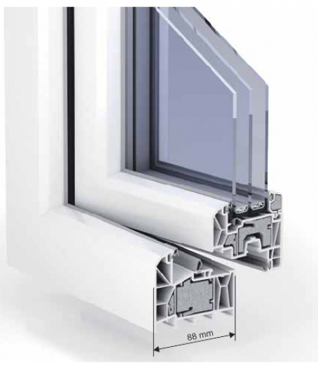 TROCAL 88 +  Pasivna kuća - prozori