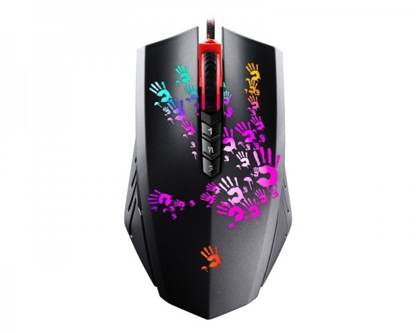 test Demo artikal artikal A4 TECH A60 Optic Micro Switch Blazing Bloody Gaming Optical USB crni miš