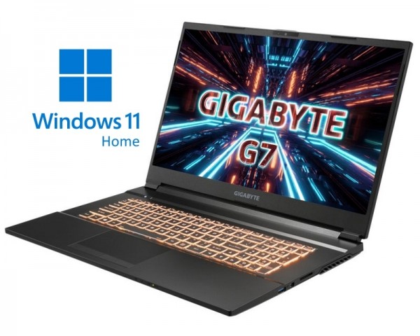 GIGABYTE G7 MD 17.3'' FHD 144Hz i7-11800H 16GB 512GB SSD GeForce RTX 3050 Ti 4GB Backlit Win10Home crni